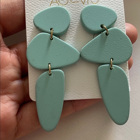 Colorful Earring Set with Floral and Geometric Designs - Picture 6 of 10